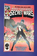 Secret Wars #8 🔑 Origin of Black Alien Symbiote Suit Venom Marvel 1984 VF+ picture