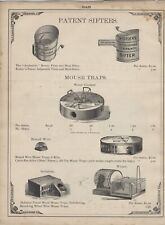 1883 CATALOG PAGE A F SHAPLEIGH HARDWARE. MOUSE TRAP, SIEVES ST. LOUIS MISSOURI picture