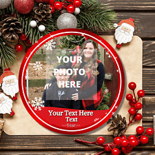 Our First Christmas Engaged Ornament - Custom Photo Baby's First Christmas Ornam picture