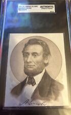 ABRAHAM ABE LINCOLN SGC A H603 JD LARKIN & CO PRESIDENTS SWEET HOME BACK picture