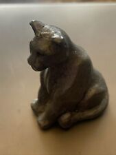 Vintage 1996 Girl Scout Cookie sales incentive. Panther cat cougar Pewter picture