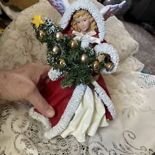 Beautiful Vintage Style Paper Mache Tree Topper figurine picture