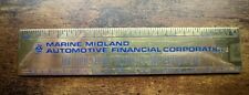 VTG Marine Midland Bank Automotive Metal Ruler Advertising Paper Weight  picture