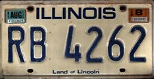 Vintage 1985-86 Illinois License Plate - Crafting Birthday MANCAVE Nostalgic picture