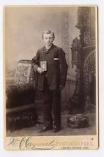 Cabinet Photo - Crown Point, Indiana - Older Boy in Suit Holding Book picture