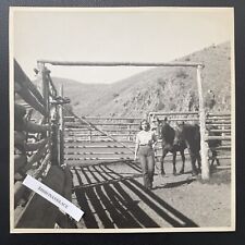 Vintage Photograph Cowgirl Horses Wyoming Fritz Henle 1940’s Black & White picture