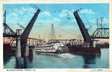 McKinley Bridge, Peoria, Illinois. Posted in 1929 Postcard picture