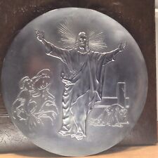 Vtg MAY & JESUS The Hamilton Mint Collectors Plate on Pewter in Original Box  picture