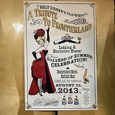 Disneyland Frontierland Tribute Poster 2013 Disney Old West 36X24 Inches picture