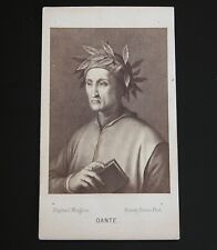 Antique Dante CDV Portrait Albumen Print Paris Bisson Freres 1860s Paris Vtg picture
