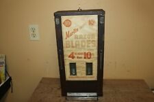 Rare Vintage Marlin Firearms 10c Shaving Razor Blades Vending Machine W/Key picture