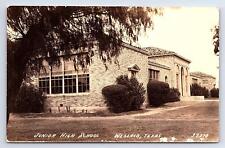 Postcard RPPC Weslaco Texas Junior High School picture