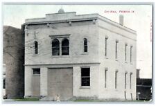 1911 Front View Entrance City Hall Building Preston Iowa Posted Vintage Postcard picture