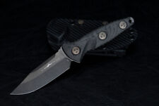 Microtech Knives Socom Alpha Mini Sig. Series BLK Blade w/ CF HDL - 113M-1DLCCFS picture