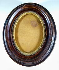 Antique Oval Wooden Picture Frame Fits 4.25x5.5