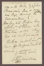 Judge CHRISTOPHER RAWLINSON (1806-1888) signed letter Chief Justice of Madras picture