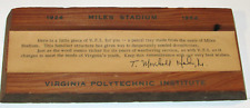 VTG 1964 VIRGINIA POLYTECHNIC INSTITUTE PENCIL TRAY FROM SEATS OF MILES STADIUM picture