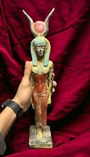 Ancient Egyptian Hathor Statue Antiques Goddess of Sensuality Pharaonic Rare BC picture