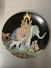 Vintage Porcelain Indian Elephant Plate picture