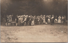 Religious Service Parson Lyons Machias Valley Pageant 1913 Postcard - Unposted picture