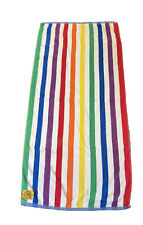 Vintage Banana Club Striped Multicolored Beach Towel Cotton 52x26 picture