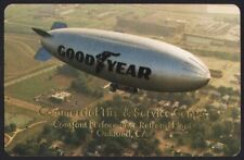 Vintage playing card GOODYEAR blimp pictured Commercial Tire Oakland California picture