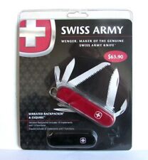 2 SWISS Army Serrated BACKPACKER & Esquire knife set NOS Discontinued picture