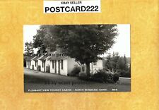 CT North Windham 1940s era vintage RPPC postcard PLEASANT VIEW TOURIST CABINS picture