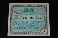 WW2 Occupation MPC Military Payment Certificate One 1 Yen Series 100 UNC & Rare picture