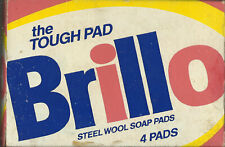 Vintage 90s Box of 4 Brillo Steel Wool Soap Pads Dial Corporation picture