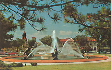 Kansas City MO, JC Nichols Memorial Fountain Country Club Plaza Vintage Postcard picture