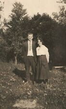 c.1901-07 RPPC Man and Woman Posing for Real Photo Postcard 10C1-426 picture