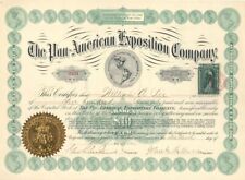 Pan-American Exposition Co - 1900-1901 dated Stock Certificate - World's Fair picture