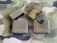 Lot of 2 Zippo Cases - Armor Case Heavy Wall - Brushed Chrome - CASES ONLY picture