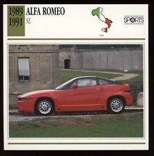 1989 - 1991  Alfa Romeo SZ Classic Cars Card picture