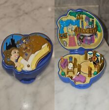 Vintage 1995 Disney Polly Pocket Beauty and the Beast Complete W/ Both Figures picture