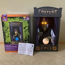Home Accents Skeleton Fortune Teller in Box Retired Halloween Animatronic VIDEO picture