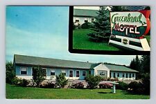 Munising MI-Michigan, Greenland Motel, Antique Vintage Souvenir Postcard picture