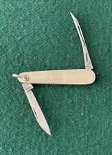 Vintage Unique Stainless 2 Blade Pocket Pen Knife picture