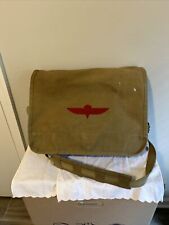 Israeli Air Force Paratrooper Canvas Satchel Messenger Bag Made in Israel picture