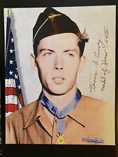 Francis Currey WW2 Medal Of Honor Autographed Picture 8x10 Photo Autograph picture