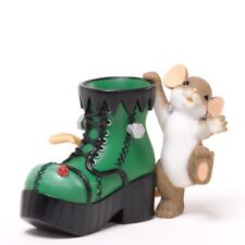 That's One Monster Of A Step Mouse with Green Boot Figurine by Charming Tails picture