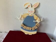Rare Hand Painted COUNTRY WELCOME RABBITfor Longaberger Baskets Signed  picture