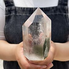 1.61LB Natural ghost phantom quartz obelisk crystal WAND point healing TQS9021 picture