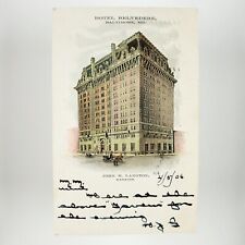 Hotel Belvedere Baltimore Maryland Postcard c1906 John Langton Manager A3190 picture