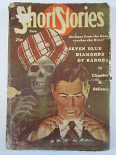 Short Stories June, 1952 GD- Great Waggener Skeleton Cover Pulp Magazine picture