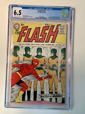 Flash #105 CGC 6.5 OW/W 1st Barry Allen In Flash Title; 1st App. Mirror Master picture