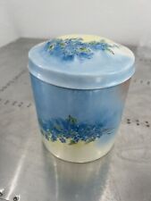 Vintage Limoges Porcelain Colorful Canister Jar Large Jewelry Trinket Box picture