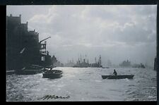 1900s UDB Unidentified Harbor Ships Port Historic Vintage Postcard Rotograph picture