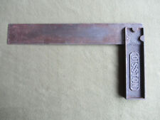 Vintage 12” DISSTON steel SET SQUARE/ TRY SQUARE picture